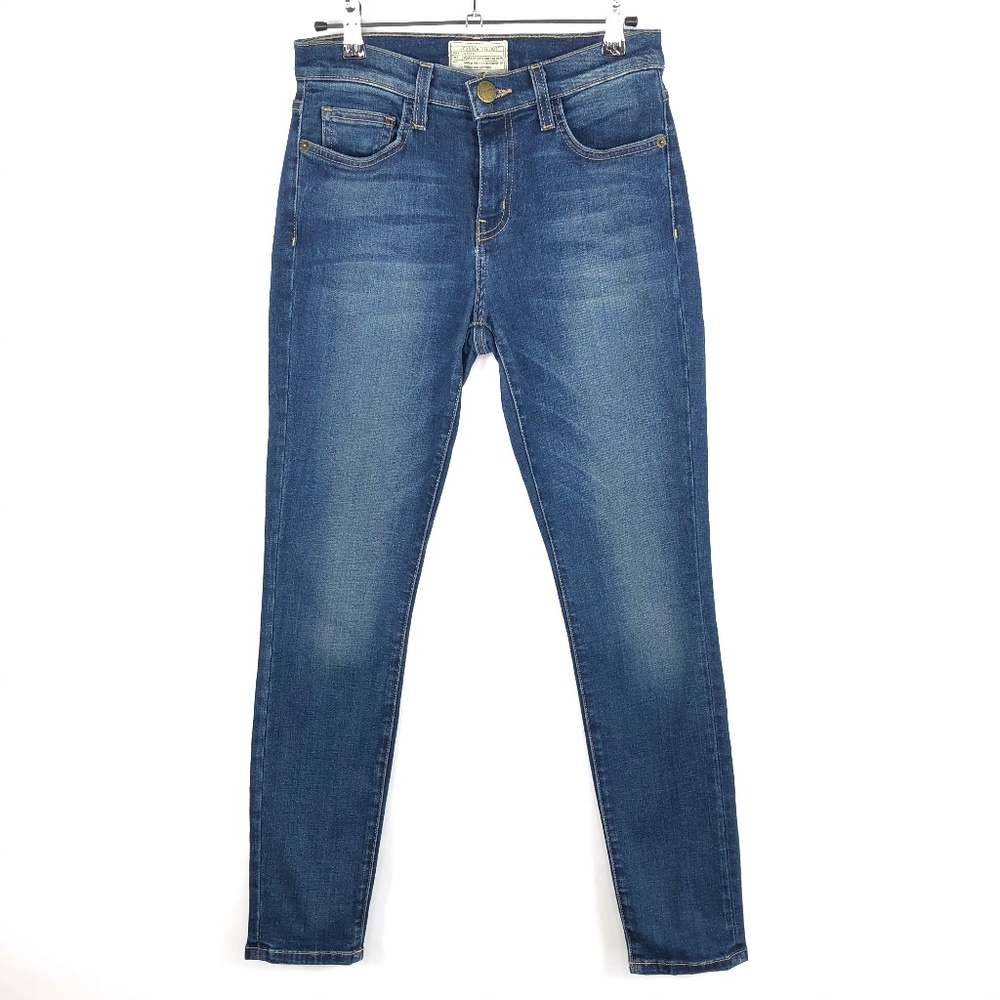 Current Elliot The High Waist Stiletto Skinny Denim Jeans Med Wash Sz 26